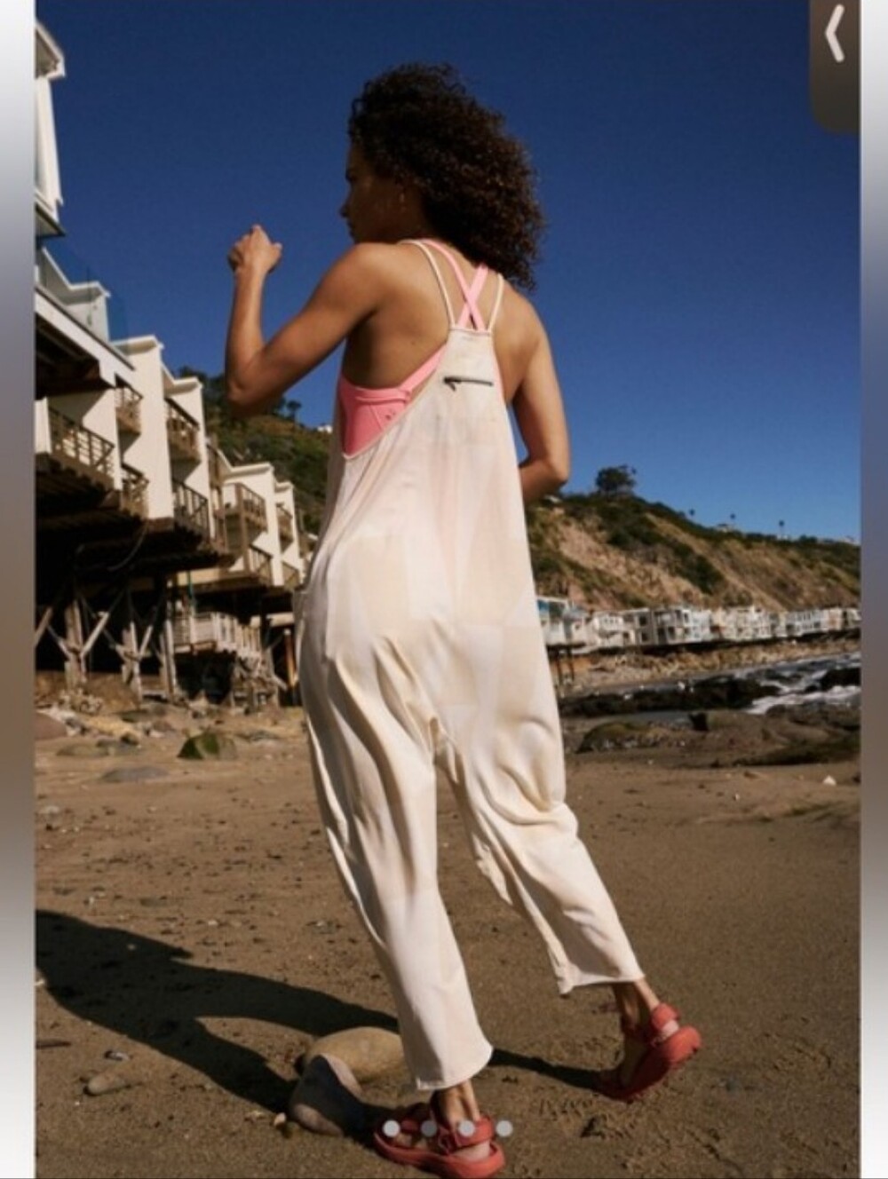 Free People Movement Romper Geometric Hot Shot Jumpsuit Incline Bamboo Sz Small - Picture 2 of 7